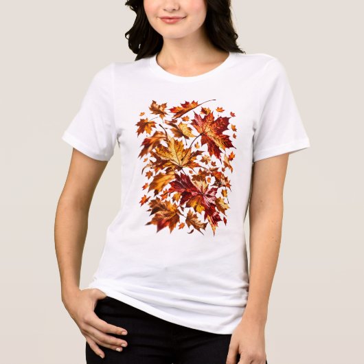 落ち葉 トライブレンドTシャツ (正面)
