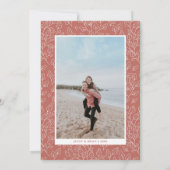 落ち葉 | 現代的な秋の結婚記念日 招待状 (裏面)