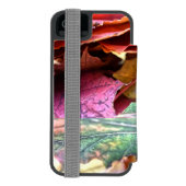 落ち葉 INCIPIO iPhoneウォレットケース (フォリオ裏面)