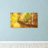 落ち込みライトキャンバス印刷 キャンバスプリント (インサイチュ (ウッドフロア))