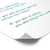 落ち込み不安アットピースゼンリビングライフ引用文 ポスター (角)