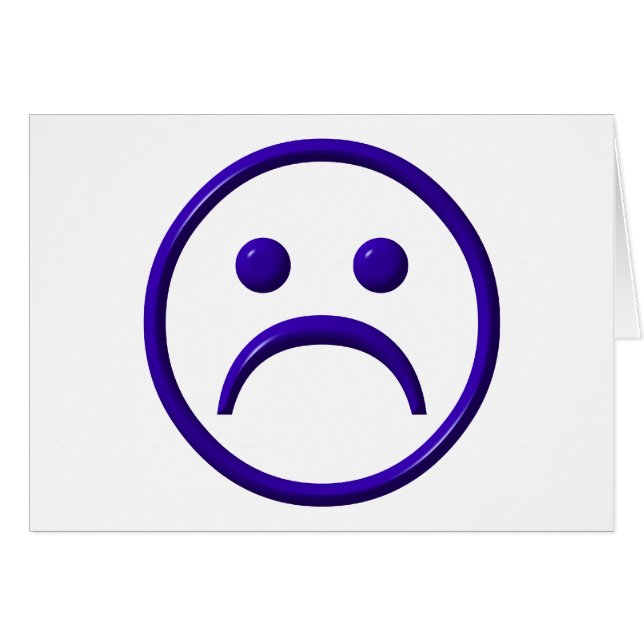 落ち込み、悲しい&青の顔 (正面横)