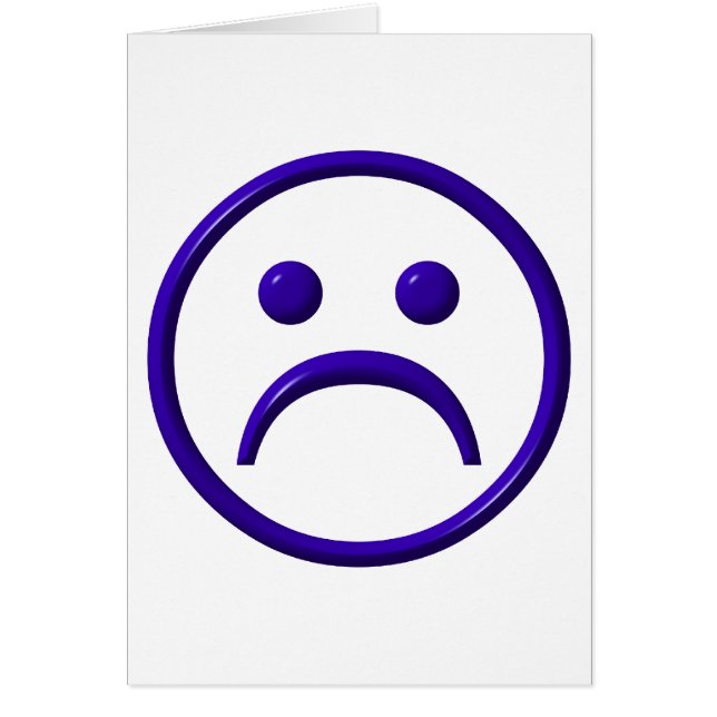 落ち込み、悲しい&青の顔 (正面)