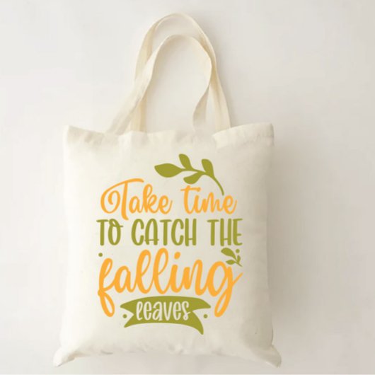 落ち込むを捕まえるのに時間を葉要する トートバッグ