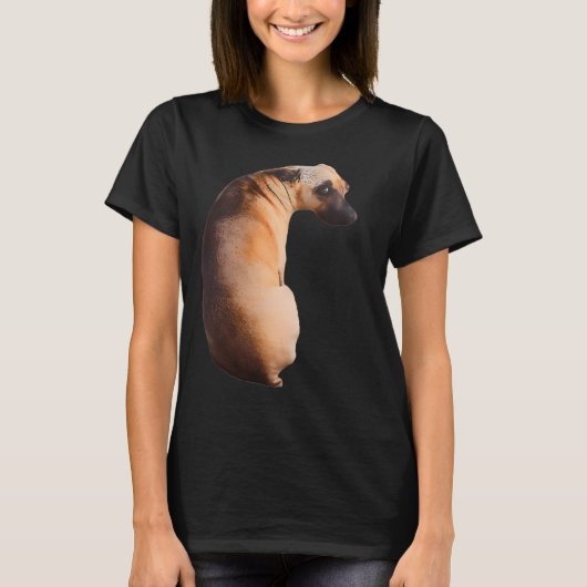 落ち込んだ犬 Tシャツ (正面)