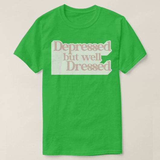 落ち込んでいるが服装は良い Tシャツ (デザイン正面)