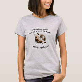 落としたクッキーを拾うためにスクワット Tシャツ