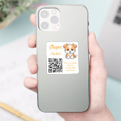 落とし物返却QRハンディボット シール (スマートフォン)