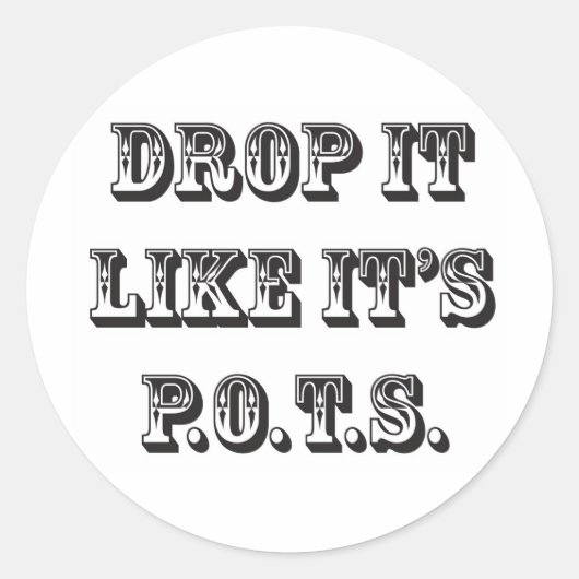 落とす ラウンドシール (正面)