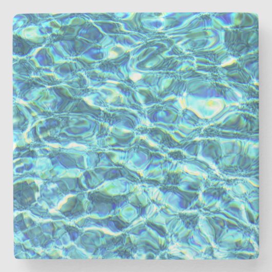 落下するきらめく水 ストーンコースター (正面)