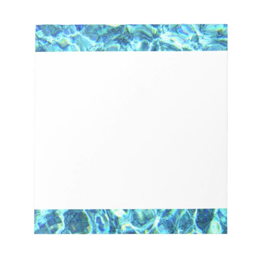 落下するきらめく水 ノートパッド (正面)