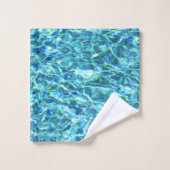 落下するきらめく水 バスタオルセット (ウォッシュタオル)