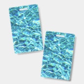 落下するきらめく水 バッジ (正面＆裏面)