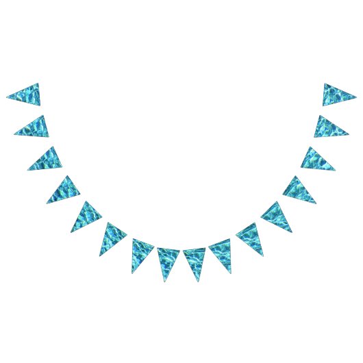 落下するきらめく水 バンティングフラッグ (全)