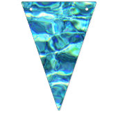 落下するきらめく水 バンティングフラッグ (第3の旗)