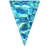 落下するきらめく水 バンティングフラッグ (第2の旗)