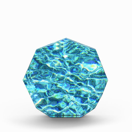 落下するきらめく水 フォトブロック (正面)
