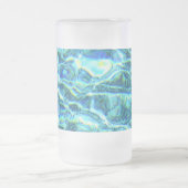 落下するきらめく水 フロストグラスビールジョッキ (中央)