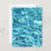 落下するきらめく水 ポストカード (正面/裏面)