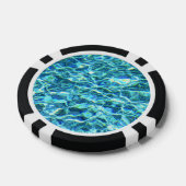 落下するきらめく水 ポーカーチップ (シングル)