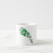 落下するシャムロック エスプレッソカップ (正面)