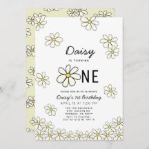 落下するデイジーホワイトフローラ1st誕生日