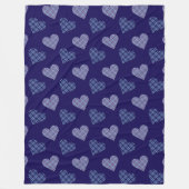 落下するハートの春 フリースブランケット (正面)