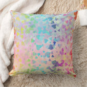 落下するハートピンク クッション (ブランケット)