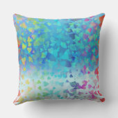 落下するハートベビーブルー クッション (裏面)