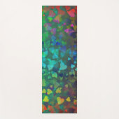 落下するハート赤と緑 ヨガマット (正面)