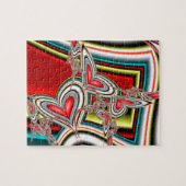 落下するハート ジグソーパズル (横)