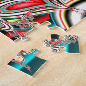 落下するハート ジグソーパズル (側面)