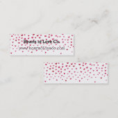 落下するハート スキニー名刺 (正面/裏面)