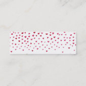 落下するハート スキニー名刺 (裏面)