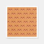 落下するハート スタンダードカクテルナプキン (正面)