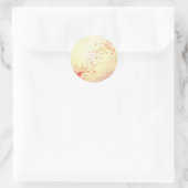 落下するハート ラウンドシール (バッグ)