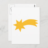 落下する射撃、 発砲星 ポストカード (正面/裏面)