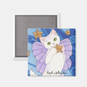 落下する星形の磁石を受け取る マグネット (正面/裏面)