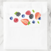 落下する果実 長方形シール (バッグ)