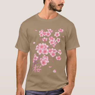 落下する桜さくらんぼフラックラシックズ Tシャツ