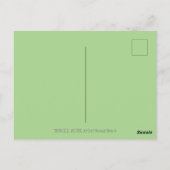 落下する紅葉、おもしろいバグに乗るラディバグ ポストカード (裏面)