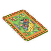 落下する紅葉、おもしろいバグに乗るラディバグ マグネット (右側)