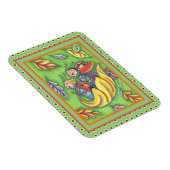 落下する紅葉、おもしろいバグに乗るラディバグ マグネット (右側)