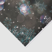 落下する結晶の雪と《写真》ぼけ味を黒に 薄葉紙 (詳細)