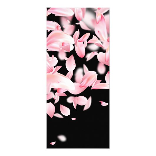 落下する花びらの価格表のラックカード ラックカード (裏面)