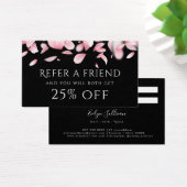 落下する花びらの紹介カード (デスク)