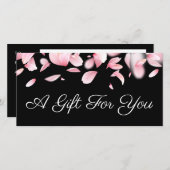 落下する花びらギフト券 (正面/裏面)