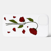 落下する花びら – エステティック・ダーク・ゴシック・バラ・アート Case-Mate iPhoneケース (裏面 (横))