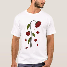 落下する花びら – エステティック・ダーク・ゴシック・バラ・アート Tシャツ