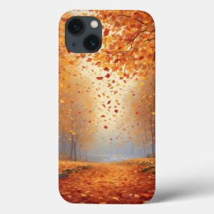 落下する葉シーン iPhone 13ケース